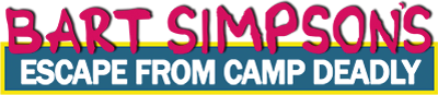 Bart Simpson's Escape from Camp Deadly logo for GameBoy